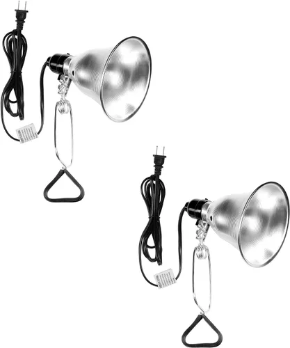 Vista 13 de Simple Deluxe Paquete de 1 lámpara de abrazadera de 10.5 pulgadas, enchufe E26 de 250 vatios (bombilla no incluida), reflector de aluminio y base