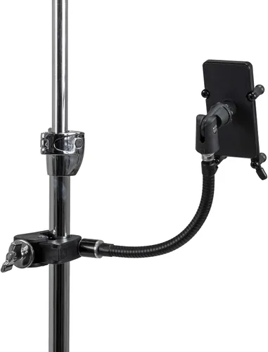 Vista 3 de Gibraltar Soporte para teléfono inteligente con cuello de cisne y abrazadera de montaje múltiple, con brazo flexible de 9 pulgadas y agarre