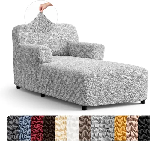 Vista 12 de PAULATO BY GA.I.CO. Funda para Silla de Tumbona Sin Brazos - Funda Deslizante para Silla de Tumbona - Funda para Sofá de Salón - Fundas Deslizantes