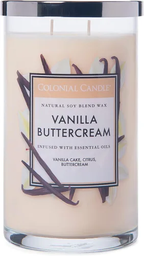 Vista 40 de Colonial Candle - Vela perfumada de frasco con aroma a agua de coco, colección clásica de cilindros, 2 mechas, azul, 19 onzas - hasta 120 horas