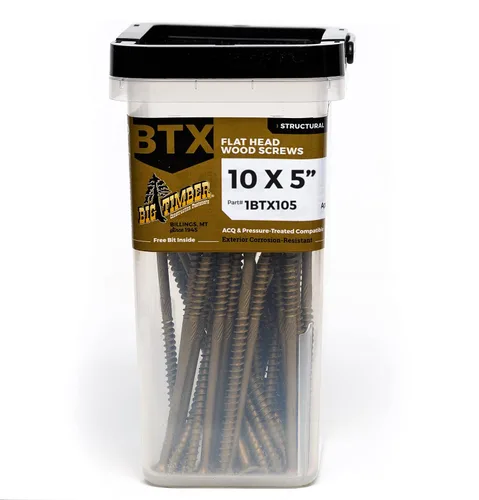 Vista 4 de Tornillos de cabeza plana Big Timber BTX105 de 10 x 5 pulgadas (750 unidades)