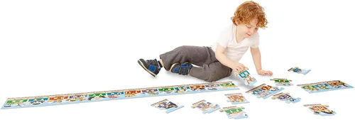 Vista 9 de Melissa & Doug Alphabet Express - Rompecabezas de suelo jumbo (27 piezas, 10 pies de largo) - Certificado FSC