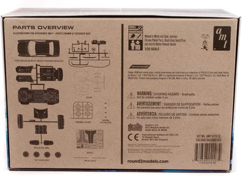 Vista 2 de AMT 2008 Dodge Challenger SRT8 Kit de modelo a escala 1:25 (AMT1075)