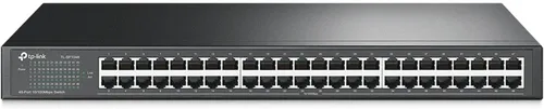 Vista 8 de TP-Link Interruptor Ethernet rápido de 24 puertos de 10/100 Mbps, Plug & Play, montaje en escritorio/rack, metal resistente con puertos blindados