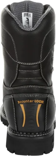 Vista 3 de Georgia Boot Botas de trabajo impermeables de tacón bajo AMP LT Logger para hombre Negro