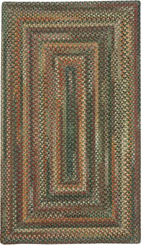 Vista 9 de Capel American Heritage Barn Blue Alfombra Trenzada de Cesta de 0' 12" Azul granero