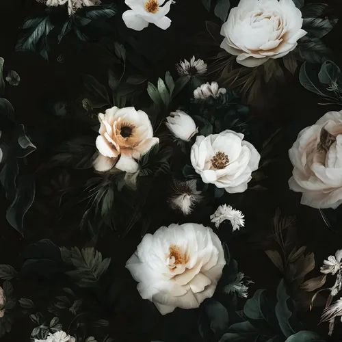 Vista 9 de Papel tapiz bohemio floral para despegar y pegar, papel de contacto vintage y naranja de 17.5 x 118 pulgadas, papel de pared moderno de flores Negro