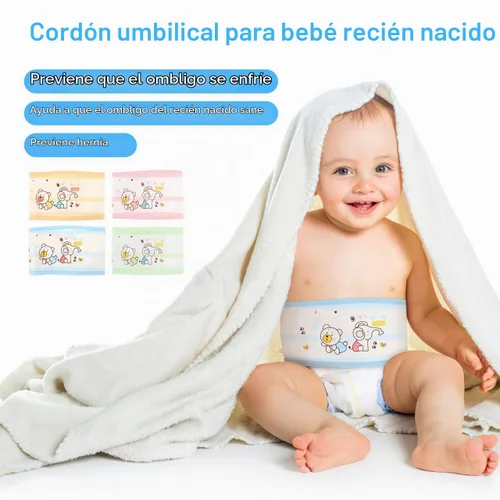 Vista 2 de EXCEART Cinturón de hernia umbilical para bebé, banda de ombligo infantil