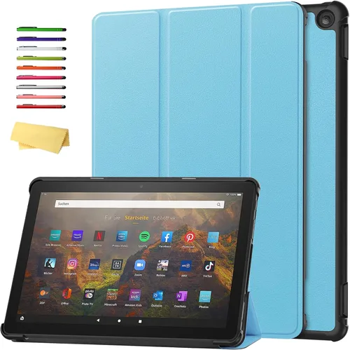 Vista 70 de Funda para Amazon Kindle Fire HD 8 y Fire HD 8 Plus (12ª/10ª generación, versión 2024/2022/2020) de 8 pulgadas, UUcovers con soporte triple