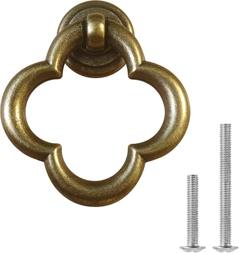 Vista 12 de Pomos de Armario Pomos de Gabinete Tiradores de Cajón, Pomos de Aleación de Zinc Negro para Tocador, Pomos de Armario para Cocina, Baño (Estilo F-2)