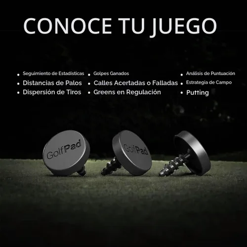 Vista 6 de Sistema de análisis de juego y seguimiento en tiempo real de golf, Golf Tags, Negro, Negro Automatic Shot Tracking, No Charging Required, Works with
