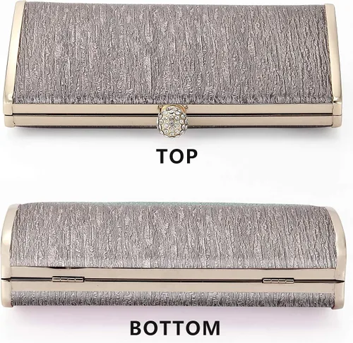 Vista 4 de Bolsos de embrague de noche para mujer marco de metal bolso de noche bolso de noche bolso de boda fiesta de graduación cócteles nupciales