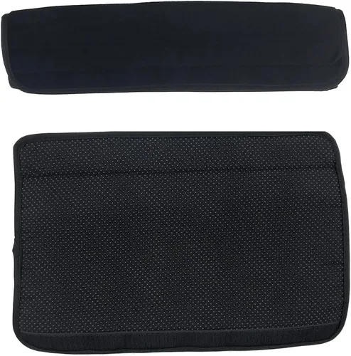 Vista 5 de 2 fundas de poliéster extraíbles y duraderas, lavables a máquina, para silla de oficina