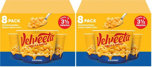Vista 11 de Velveeta - pasta de caracol y salsa de queso original para microondas (paquete de 4 unidades, tazas de 2.39 onzas)