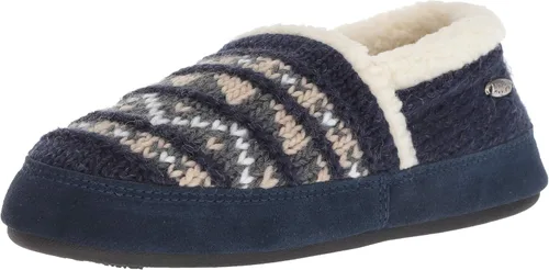 Vista 10 de Acorn - Pantuflas estilo mocasín para mujer Hojas marrones y rosadas