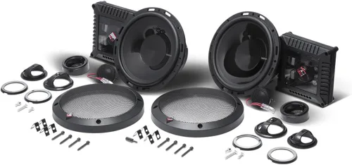 Vista 9 de Rockford Fosgate T1650-S Power 6.5" Sistema de altavoces componentes de 2 vías (par) Con rango medio con rejillas, tweeters de cúpula de tela
