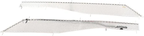 Vista 6 de Rejilla de entrada de aire para parachoques trasero compatible con Chevrolet Corvette C8 Stingray Z51 2020-2023 acero inoxidable 2 piezas