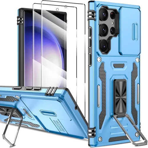 Vista 86 de Funda magnética para Samsung Galaxy Note 20 Ultra con soporte de anillo [con protector de pantalla] [Compatible con carga inalámbrica MagSafe] Funda