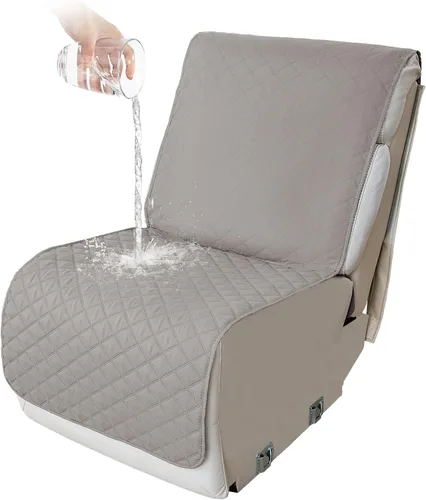 Vista 141 de HDCAXKJ Fundas impermeables 100% impermeables para sofá reclinable en forma de L, lavable, acolchada y suave para perros y mascotas, 1 funda de Negro