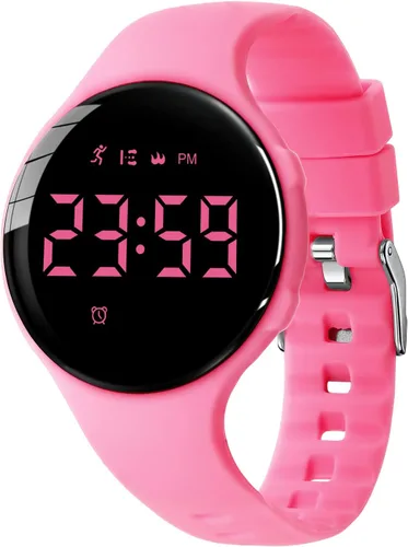 Vista 15 de NN BEN NEVIS Reloj digital para niños y niñas, reloj deportivo con rastreador de fitness, reloj despertador, cronómetro, sin aplicación y resistente