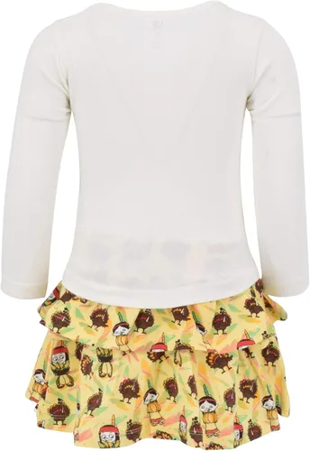 Vista 86 de Unique Baby Girls 2pc Skirt Set Outfit Long Sleeve Top with Skirt