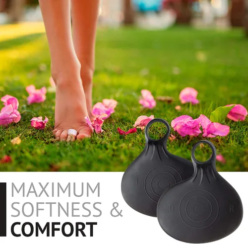 Vista 4 de Almohadillas metatarsianas de bola de pie, almohadillas metatarsianas para mujeres y hombres, almohadillas de gel suave para pies y pies Negro