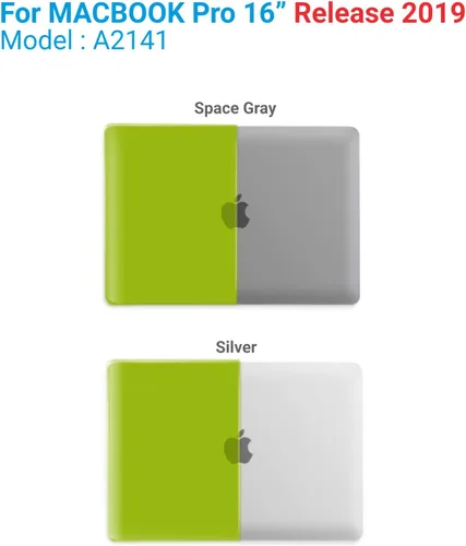Vista 3 de IBENZER Compatible con MacBook Pro de 16 pulgadas A2141 versión 2020 2019, carcasa rígida de plástico para Mac Pro de 16 pulgadas con barra táctil