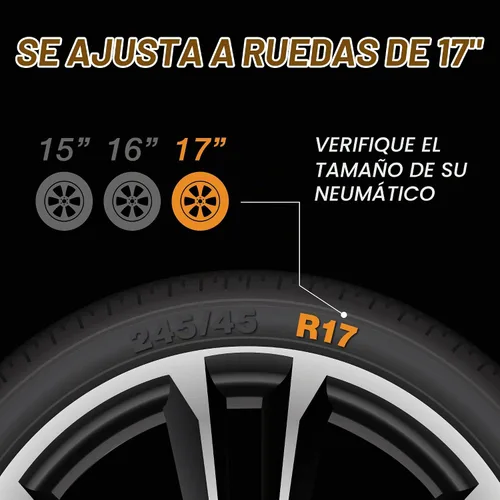 Vista 6 de PACRIM Juego de fundas de rueda cromadas de 17 pulgadas para Ford F-150 (2015-2020) Tapacubos de plástico ABS duradero Se adapta directamente a