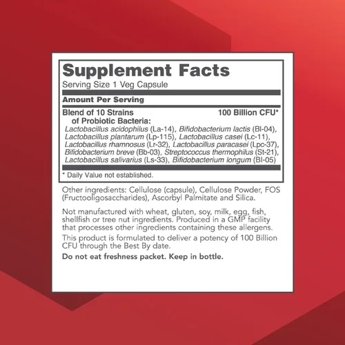 Vista 2 de PROTOCOL FOR LIFE BALANCE ProtoDophilus 100 mil millones, intestino, 30