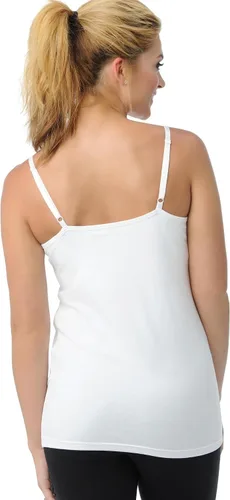 Vista 2 de Maternidad Maternity - Camiseta de lactancia sin mangas, clic de apertura, para mujer