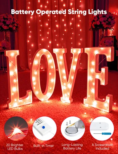 Vista 7 de Minetom Paquete de 12 luces de hadas que funcionan con pilas, 8 modos, 7 pies, 20 LED, 6 colores, impermeables, alambre plateado, luces