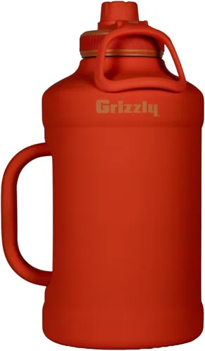 Vista 9 de Grizzly Juggy - Botella de agua de 64 onzas, mango resistente, opaco Blackout