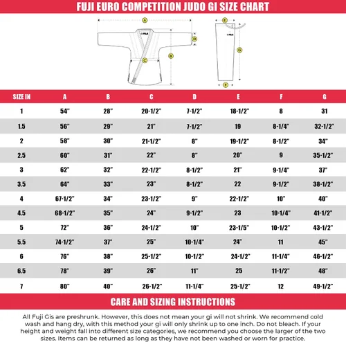 Vista 7 de Fuji Euro Competition Judo Gi