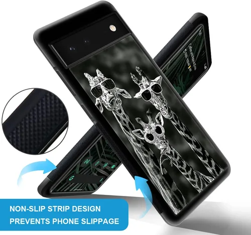 Vista 3 de CARLOCA Funda compatible con Google Pixel 6, diseño gráfico de moda a prueba de golpes, protección antiarañazos y caídas, Google Pixel 6 en blanco