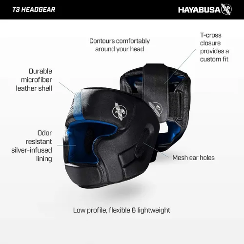 Vista 5 de Hayabusa T3 Accesorios de protección de cabeza ajustables para Artes Marciales Mixtas