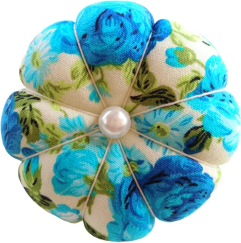 Vista 6 de CUSHYSTORE Alfiler de muñeca, cojín de aguja con flor floral con correa elástica ajustable para coser todas las muñecas, 3 pulgadas de largo x 3