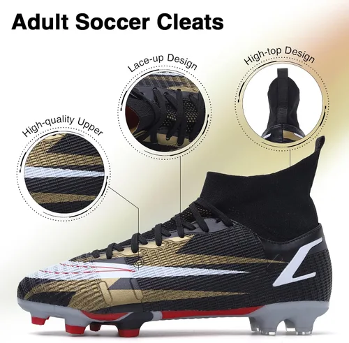 Vista 6 de Tacos de fútbol para hombre y mujer para Big Boy AGFG