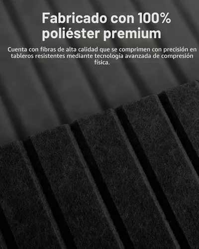 Vista 5 de Paquete de 12 paneles acústicos negros, paneles de pared autoadhesivos insonorizados más gruesos de 0.47 pulgadas, paneles a prueba de sonido