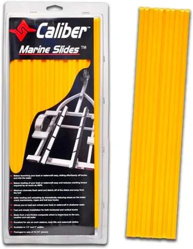 Vista 2 de Caliber Marine Deslizadores de Litera para Remolque 23033, 1.5 x 15 pulgadas, Paquete de 10 Amarillo