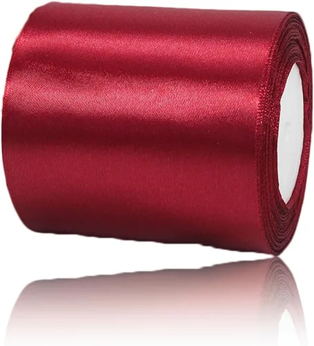 Vista 152 de Cinta de Satén Beige de Color Sólido, 1-1/2 Pulgadas x 25 Yardas, Cinta de Satén de Tela para Envolver Regalos, Manualidades, Hacer Lazos