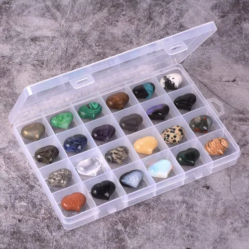 Vista 5 de Justinstones Caja de colección de piedras preciosas surtidas de piedras preciosas pequeñas hinchadas con cristal curativo, Piedra