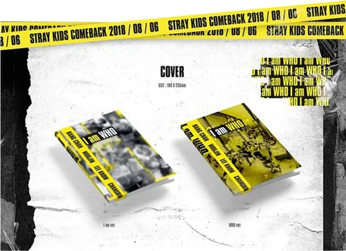 Vista 3 de STRAY KIDS I AM WHO 2 Mini álbum al azar Ver CD+PhotoBook+3P QR PhotoCard+1P Letras Poster+Número de seguimiento SELLADO