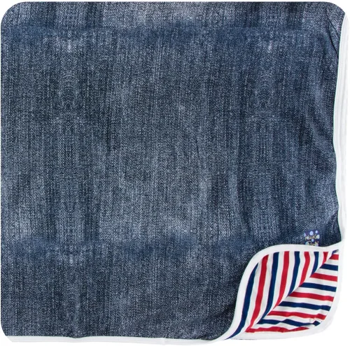 Vista 15 de KicKee Pants Manta estampada para niños pequeños, casas de Amazon, talla única