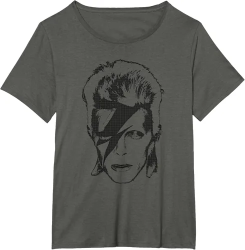 Vista 20 de David Bowie - Camiseta Lightning, Gris Asfalto