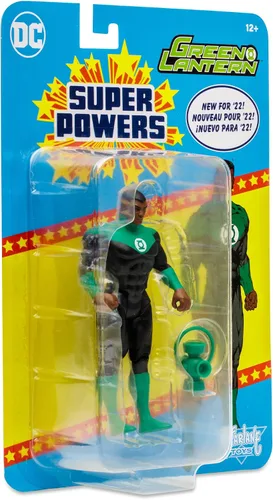 Vista 8 de Linterna Verde John Stewart (DC Super Powers) Figura de 4 pulgadas