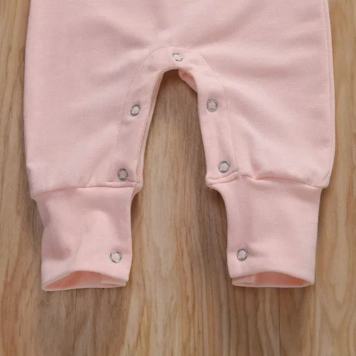 Vista 20 de Mameluco básico de una pieza de color sólido para bebés y niñas