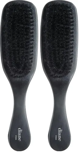Vista 14 de Diane Cepillo curvo de cerdas de jabalí 100% para hombres y mujeres, desenredante, suavizante, estilos de ondas para cabello fino a medio, restaura