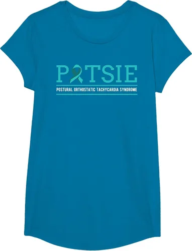 Vista 41 de POTS Dysautonomia Turquoise Ribbon Autonomic Dysfunction T-Shirt Asphalt Grey