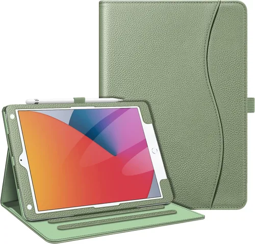 Vista 35 de Fintie - Funda para iPad de 9ª / 8ª / 7ª generación (2021/2020/2019) de 10.2 pulgadas - [Protección de esquinas] Funda con soporte de visualización