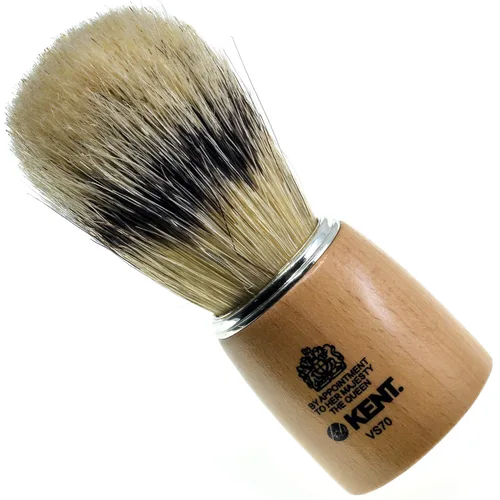 Vista 8 de Kent Infinity Plus - Brocha de afeitar con brocha sintética de tejón Silvertext ultra suave, cepillo de espuma y afeitado perfecto hecho para crema